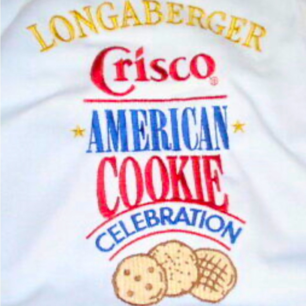 Longaberger Crisco American Cookie Celebration Apron Circa 1992